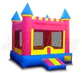 Retro Pink Bouncy Castle Inflatable Rental – Bouncy House Inflatables